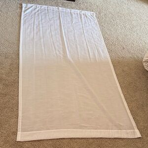 White Sheer Curtain Panel
